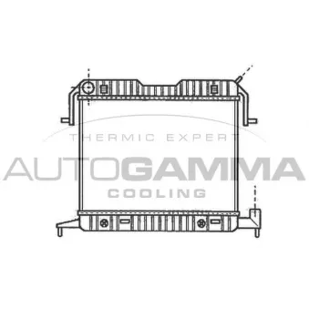 Radiateur, refroidissement du moteur AUTOGAMMA 102236