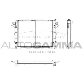 Radiateur, refroidissement du moteur AUTOGAMMA 102237