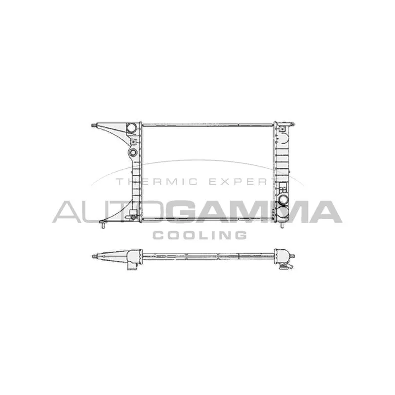 Radiateur, refroidissement du moteur AUTOGAMMA 102248