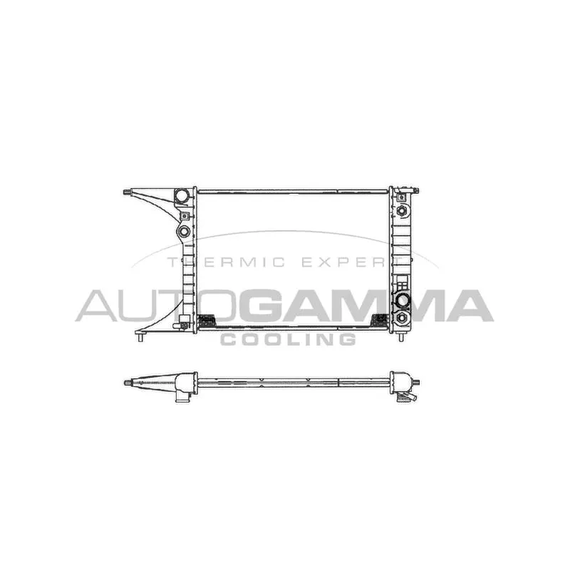 Radiateur, refroidissement du moteur AUTOGAMMA 102249