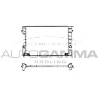 Radiateur, refroidissement du moteur AUTOGAMMA 102250