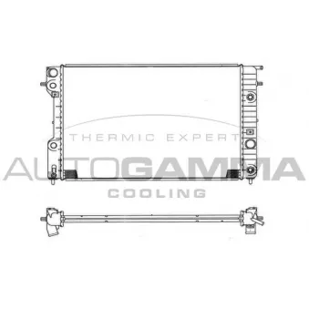 Radiateur, refroidissement du moteur AUTOGAMMA 102251
