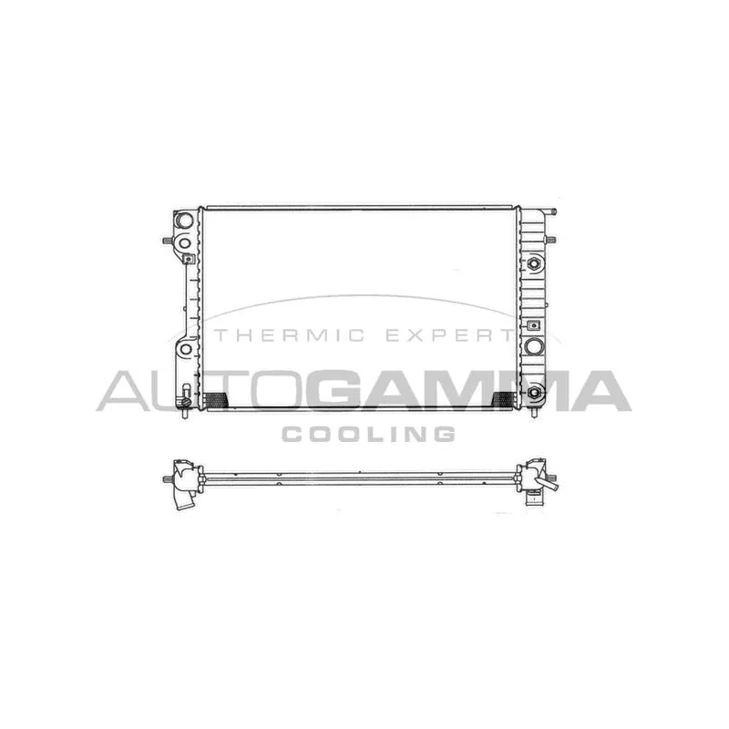 Radiateur, refroidissement du moteur AUTOGAMMA 102251