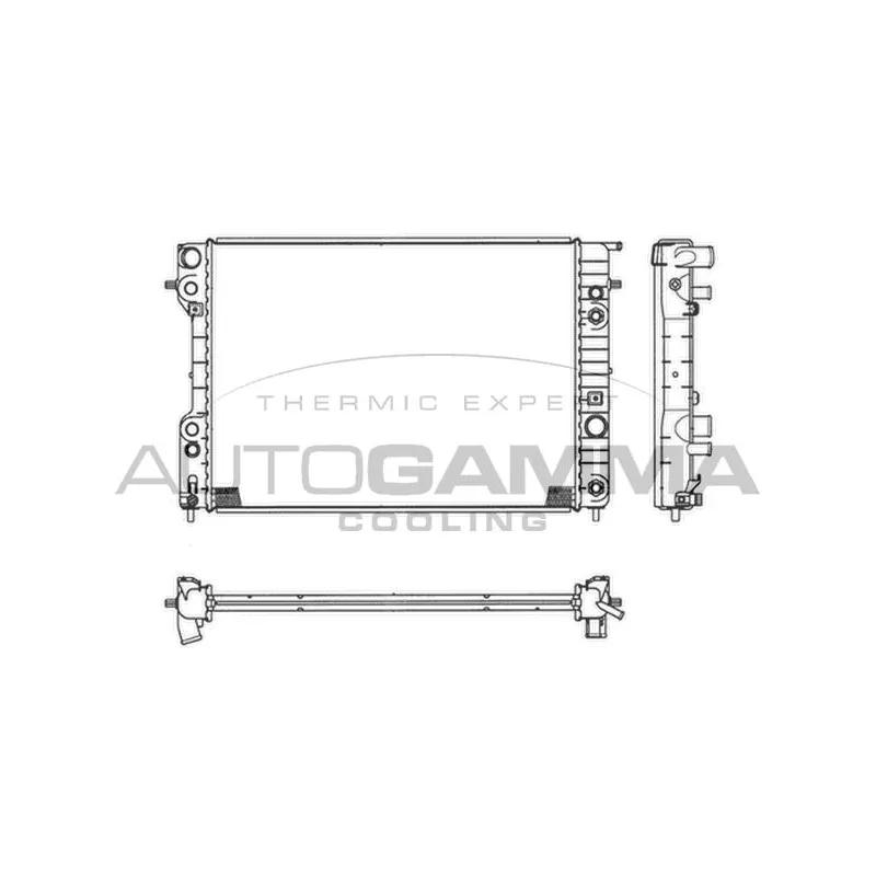 Radiateur, refroidissement du moteur AUTOGAMMA 102254