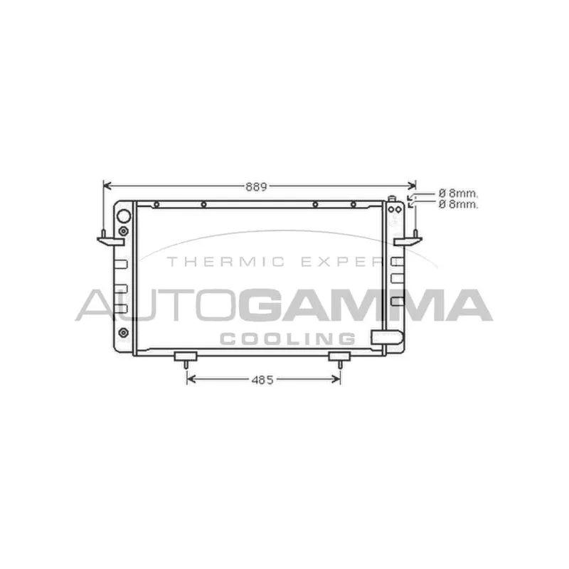 Radiateur, refroidissement du moteur AUTOGAMMA 102288