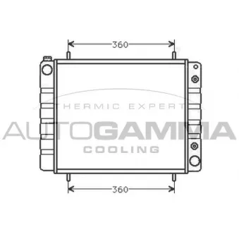 Radiateur, refroidissement du moteur AUTOGAMMA 102290