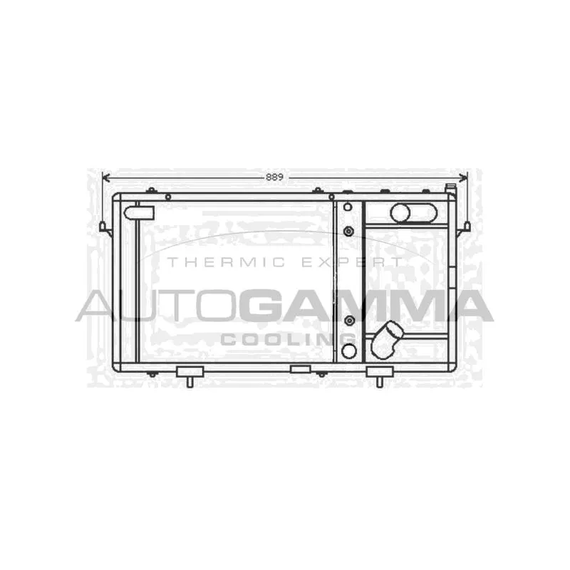 Radiateur, refroidissement du moteur AUTOGAMMA 102295
