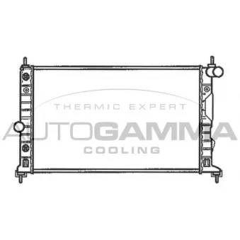 Radiateur, refroidissement du moteur AUTOGAMMA 102304