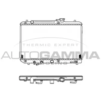 Radiateur, refroidissement du moteur AUTOGAMMA 102321