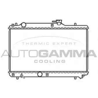 Radiateur, refroidissement du moteur AUTOGAMMA 102322