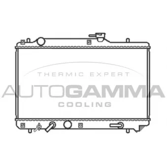 Radiateur, refroidissement du moteur AUTOGAMMA 102323