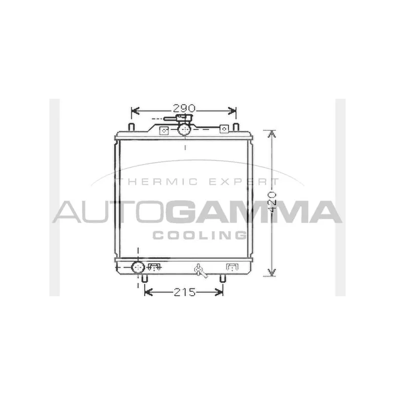 Radiateur, refroidissement du moteur AUTOGAMMA 102325