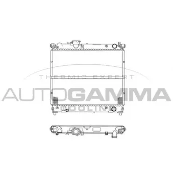 Radiateur, refroidissement du moteur AUTOGAMMA 102341