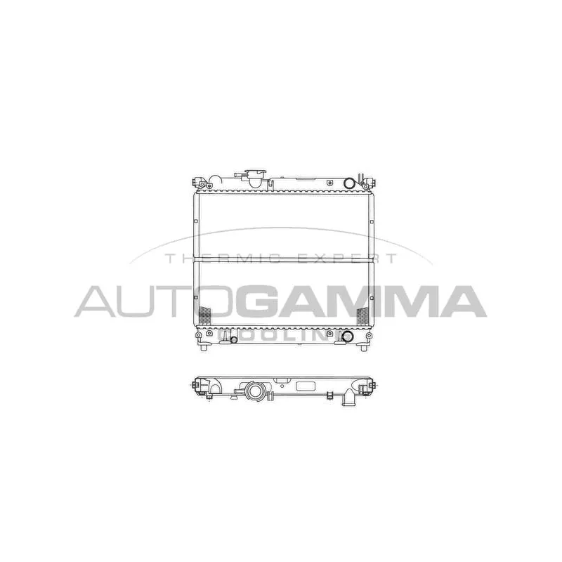 Radiateur, refroidissement du moteur AUTOGAMMA 102341