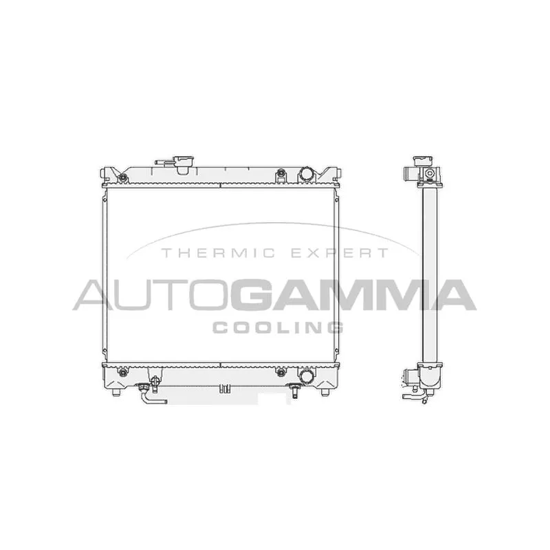 Radiateur, refroidissement du moteur AUTOGAMMA 102342
