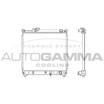 Radiateur, refroidissement du moteur AUTOGAMMA 102343