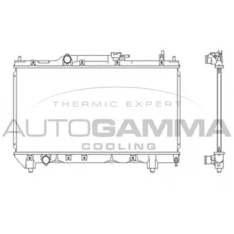 Radiateur, refroidissement du moteur AUTOGAMMA 102347