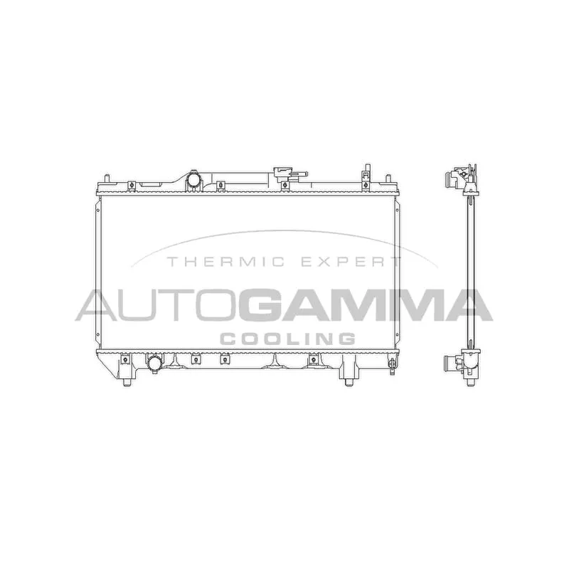 Radiateur, refroidissement du moteur AUTOGAMMA 102347
