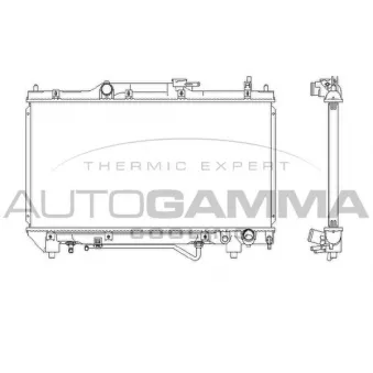 Radiateur, refroidissement du moteur AUTOGAMMA 102351