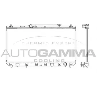 Radiateur, refroidissement du moteur AUTOGAMMA 102354