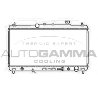 Radiateur, refroidissement du moteur AUTOGAMMA 102355