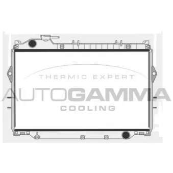 Radiateur, refroidissement du moteur AUTOGAMMA 102366