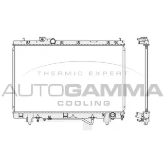 Radiateur, refroidissement du moteur AUTOGAMMA 102372