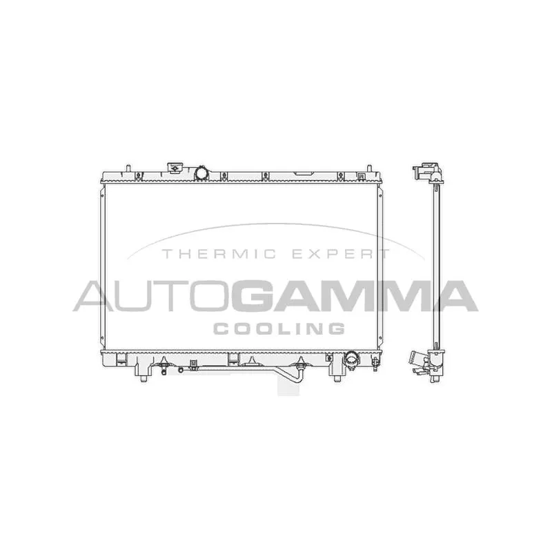 Radiateur, refroidissement du moteur AUTOGAMMA 102372