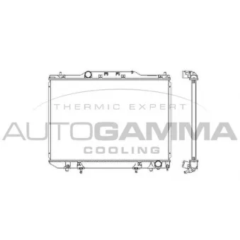 Radiateur, refroidissement du moteur AUTOGAMMA 102373