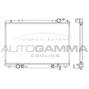 Radiateur, refroidissement du moteur AUTOGAMMA 102374