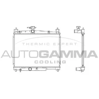 Radiateur, refroidissement du moteur AUTOGAMMA 102378