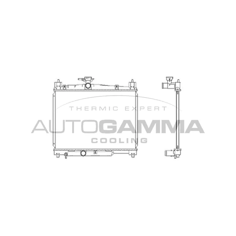 Radiateur, refroidissement du moteur AUTOGAMMA 102378
