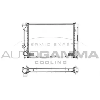 Radiateur, refroidissement du moteur AUTOGAMMA 102379