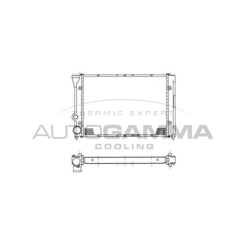 Radiateur, refroidissement du moteur AUTOGAMMA 102379