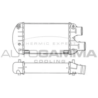Intercooler, échangeur AUTOGAMMA 102389