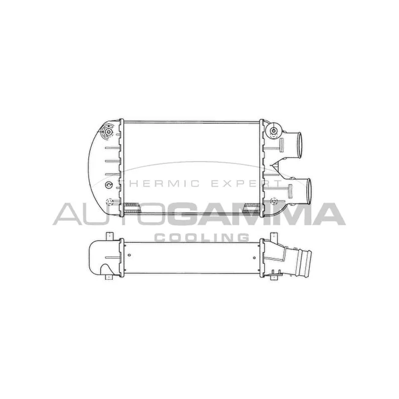 Intercooler, échangeur AUTOGAMMA 102389
