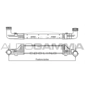 Intercooler, échangeur AUTOGAMMA 102399