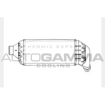 Intercooler, échangeur AUTOGAMMA 102403