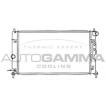 Radiateur, refroidissement du moteur AUTOGAMMA 102414