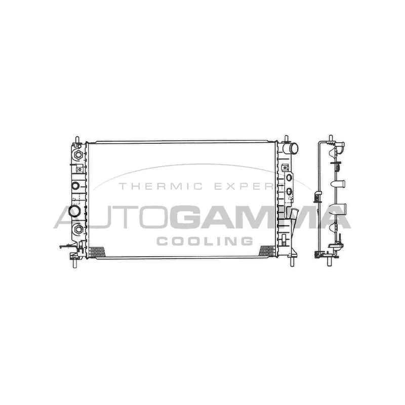 Radiateur, refroidissement du moteur AUTOGAMMA 102415
