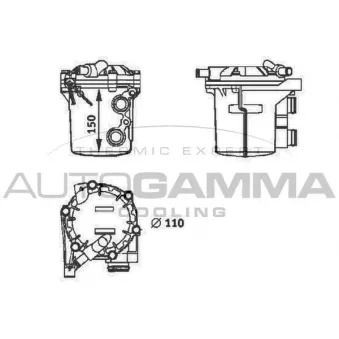 Radiateur d'huile AUTOGAMMA 102512