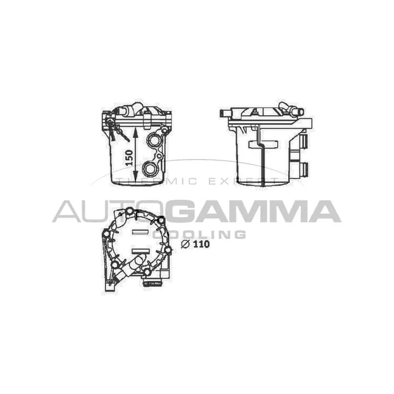 Radiateur d'huile AUTOGAMMA 102512