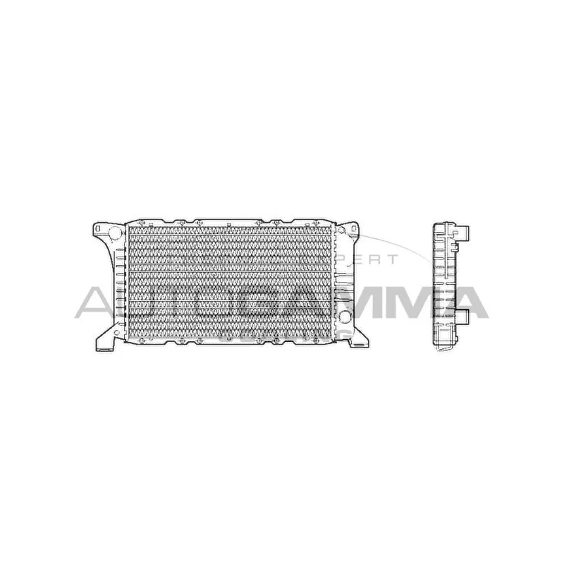 Radiateur, refroidissement du moteur AUTOGAMMA 102531
