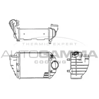 Intercooler, échangeur AUTOGAMMA 102535