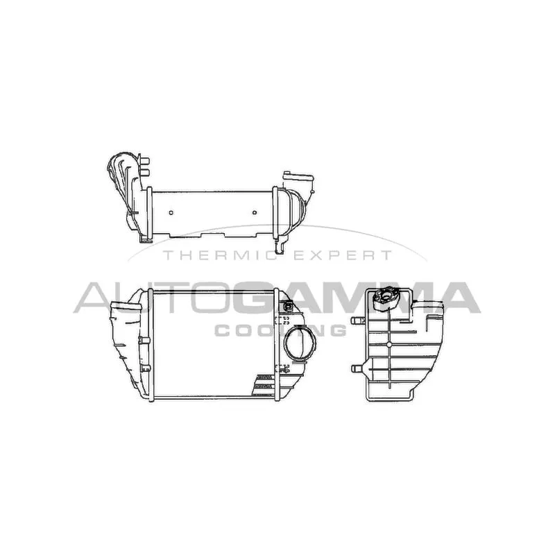 Intercooler, échangeur AUTOGAMMA 102535