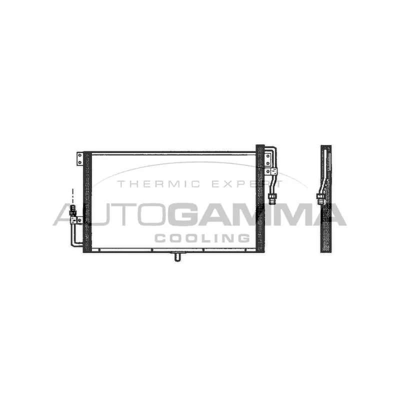 Condenseur, climatisation AUTOGAMMA 102559