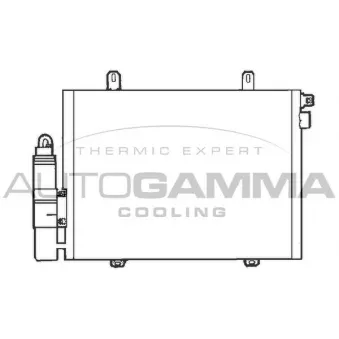 Condenseur, climatisation AUTOGAMMA 102561