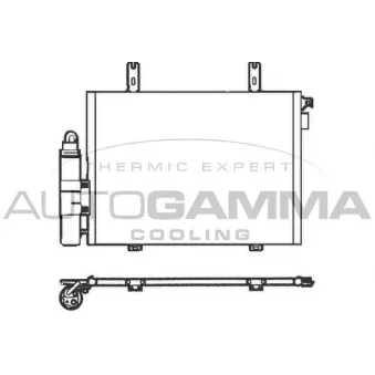 Condenseur, climatisation AUTOGAMMA 102562