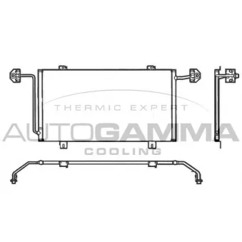 Condenseur, climatisation AUTOGAMMA 102564
