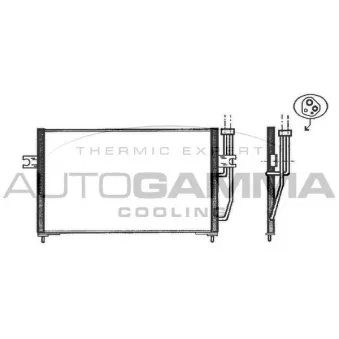 Condenseur, climatisation AUTOGAMMA 102566